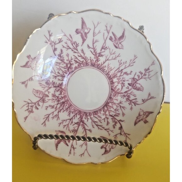 Vintage Coalport England Bird Teacup &Saucer Set 1950's - Picture 2 of 9